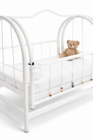 Premium Beyaz Bebek Beşiği